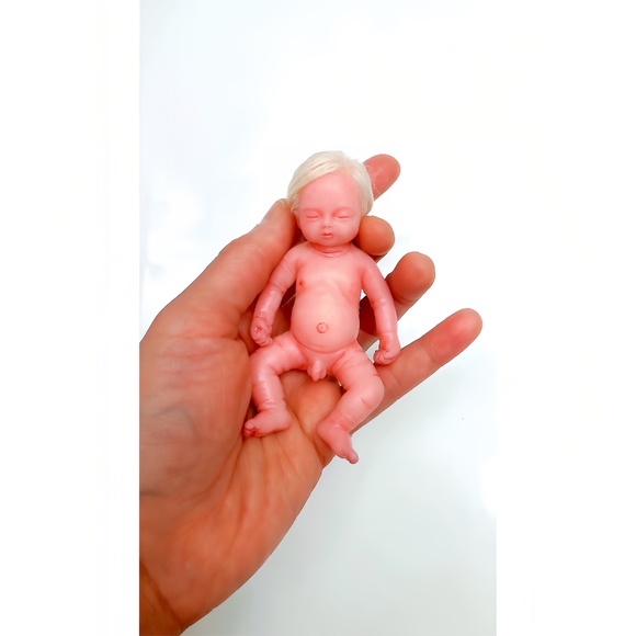 Full Silicone Miniature Baby Воу (4 inches) - Picture 1 of 4